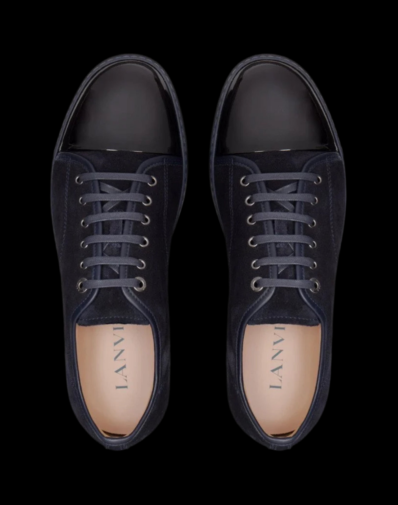 Lanvin Patent Cap Sneakers