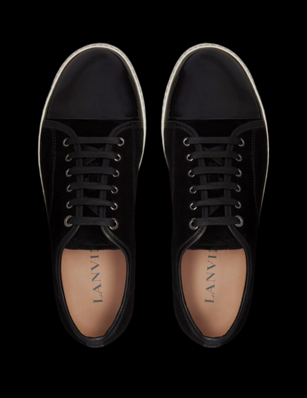 Lanvin Patent Cap Sneakers